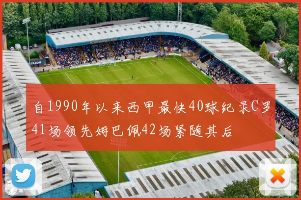 自1990年以来西甲最快40球纪录C罗41场领先姆巴佩42场紧随其后